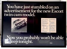 Large A3 original framed classic car ad for Ford Escort Twin Cam from 1968 picture