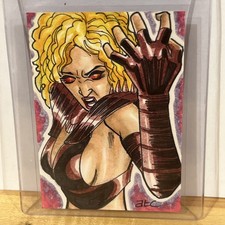 VAMPIRELLA 2011 Breygent Hand Drawn Sketch Card ADAM CLEVELAND Mint Beauty picture