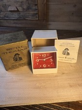 Vintage Seth Thomas Time-Vue Clock Tipping Back Reflection Alarm Clock in Box picture