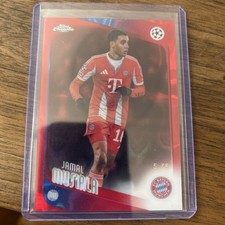 Topps Chrome UCC 2025/26 Jamal Musiala Bayern Munich 5/5 Refractor Card picture