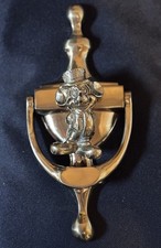 RARE Vintage 1990s © Disney Mickey Mouse Solid Brass Door Knocker 8” Heavy picture