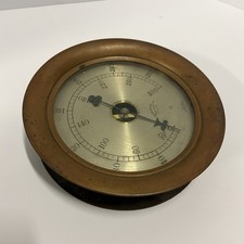 Vintage American Steam Gauge Co. Boston 1900s Brass (8 1/2in) Train Locomotive picture