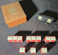 Vintage Tru-Vue 3D Stereo Viewer Library Case 11 Film Boxes Ringling Circus Lot picture