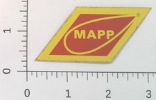 Vintage MAPP Gas Logo Industrial Advertising Sticker Decal picture