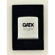 1972 Zippo GATX Safety Award 1975 Pocket Ruler Gold Box Instructions Collectible picture