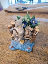 Vintage 2001 Charming Tails “Your The Best-Hook Line & Sinker” Figurine-MINT picture