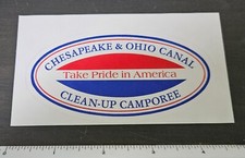 Vintage C & O Canal Chesapeake & Ohio Take Pride in America Camporee Sticker picture