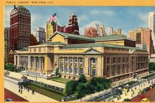 New York City, NY - Public library - Linen picture