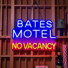 Bates Motel No Vacancy LED Neon Sign With Dimmer USB Powered Adjustable Light picture
