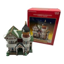 Santa's VTG Workbench Collection Towne Series TALBOT PLACE Victorian House w/BOX picture