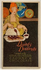 Vntg Ghirardelli Chocolate Recipe Booklet Dainty Desserts 1920s Barbara Robson picture