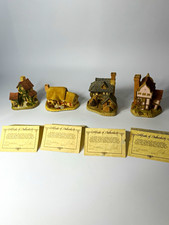 David Winter Cottages Lot 4 Box COA Rose Ivy Suffolk Coopers 1980s John Hine picture