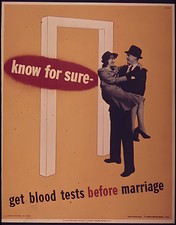 Retro 1940s Know for Sure Public Health Poster - 24x36 Print 🩸 picture