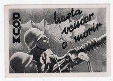 SPAIN SPANISH CIVIL WAR GRAPHIC POUM PROPAGANDA CARD  picture