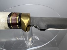Ronnie Chambers Custom Clip Point Hunter – Elk Horn Handle – Handmade picture