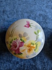 Antique Nippon 1911-1921 Hand Painted Cherry Blossom Trinket Box picture