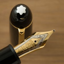 Authentic Montblanc 149 Diplomat 18K Tri-Color B Broad Hemingway Feed StOD Nib picture
