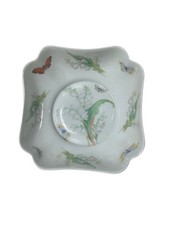 Vintage Limoges France Scalloped Porcelain Trinket / Candy Dish - picture
