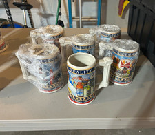 Budweiser Anheuser-Busch Legacy Stein Collection 1-6 of 6 picture