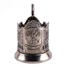 Imperial Russian Coat of Arms Glass Holder Podstakannik Подстаканник picture