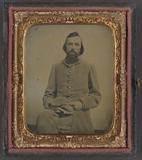 Photo:Confederate Private Portrait c1860s Civil War Uniform Tintype picture