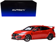 2021 Honda Civic Type R (FK8) RHD (Right Hand Drive) Flame Red 1/18 Model Car picture