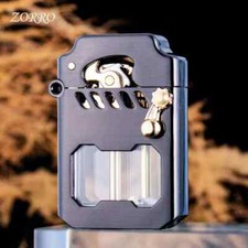 Metal Rocker Lighter Retro Kerosene Windproof Lighter Creative Gift For Men picture