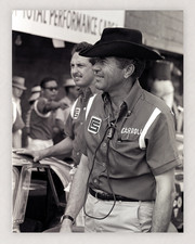 8.5X11 CARROLL SHELBY IN THE PITS TOTAL PERFORMANCE ERA REPRODUCTION PRINT picture