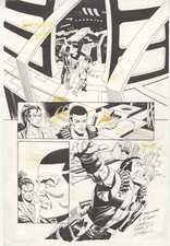 Bloodshot #11 pg 11 Original Comic Art by Don Perlin - Valiant - 2 pcs picture
