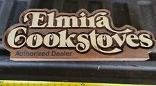 Elmira Oval wood cookstove Dealer Sign 24x9 Rare Htf picture