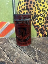 VINTAGE C. 1910 CALUMET BAKING POWDER 1 LB PAPER LABEL TIN CAN SIGN NATIVE picture