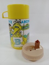 Vintage 1979 Aladdin Sesame Street Muppets Inc. Thermos with straw lid picture