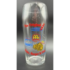 Vintage 1993 McDonalds The Original Shake Burger Fries Glass Collector Tumbler picture