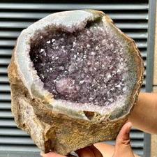 8.8 lb Natural Amethyst geode quartz cluster crystal specimen Healing picture