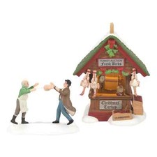 Dept 56 DRESSED TURKEY AUCTION S/2 Dickens Village 6014727 BRAND NEW picture
