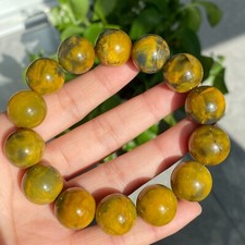 16.2mm Natural Yellow Pietersite Namibia Gemstone Beads Bracelet 1590 picture