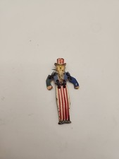 Vintage Uncle Sam Dangling Brooch/pin Americana picture