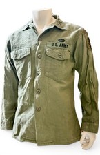 1960s Vintage Vietnam War US Army OG-107 Jungle Shirt Ranger Special Forces picture