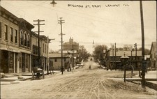 Lemont IL Street Scene c1909 Real Photo Vintage Postcard bhn picture