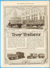 1919 Troy Wagon Works Ohio Vintage Ad Coca Cola Truck Trailer Photo Palmolive picture