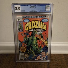 Godzilla #1 CGC 8.0 1977 picture