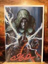 Doomquest #1| Dr. Doom | Desjardins VIRGIN Variant SIGNED BLOODY SIG | COA picture