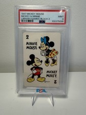 1947 Mickey Mouse & Minnie Library Games Black #2 PSA 9 Disney Russell picture