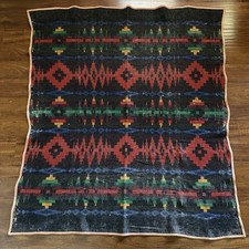 Vintage 1920s Cayuse Indian Blankets Pendleton Woolen Mills Blanket picture