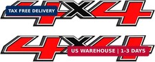 2PCS 4x4 Decals for Trucks, Car Stickers, Red picture