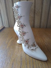 Vintage Florence Ceramics Victorian High Top Shoe Boot Rare 5.5 in As Is picture