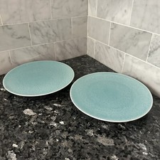 Pair Of Japanese Blue And White Porcelain Arabesque Platform Plate Minoyaki picture