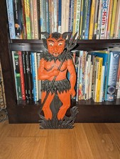 Antique 1920’s Large Die Cut Devil Halloween Decoration Germany picture