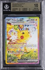 2024 SURGING SPARKS #238 PIKACHU EX BGS 10 picture