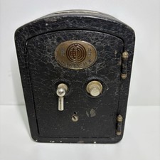 Prewar Japanese Fudo Savings Bank Iron Safe Coin Bank Vintage picture